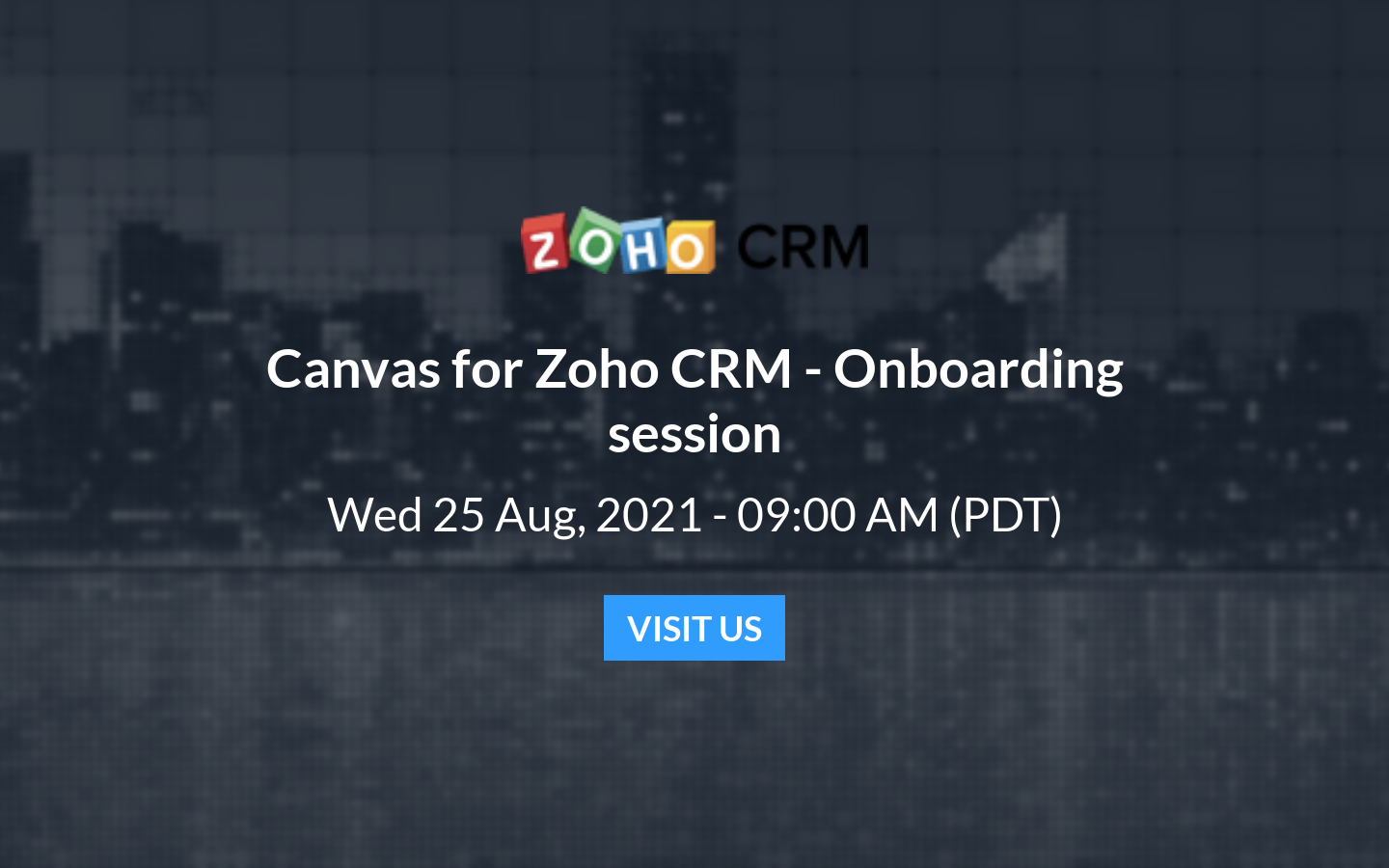 Canvas for Zoho CRM Onboarding session Aug 25